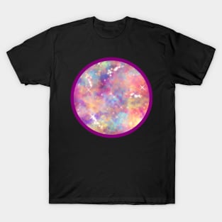 Purple glitter galaxy design T-Shirt